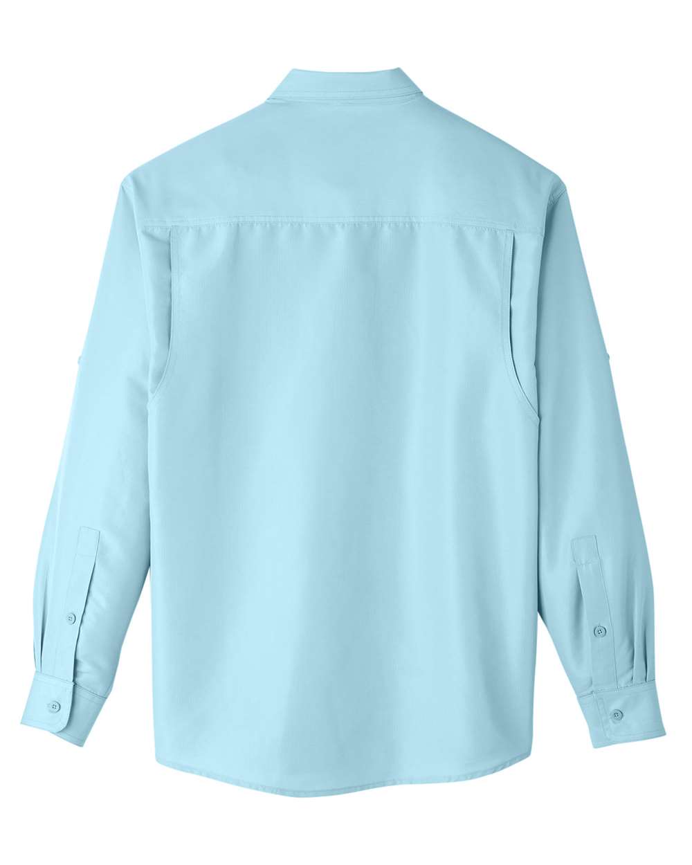 Rear View of Cloud Blue Men&#39;s Key West Performance Staff Shirt - M580L