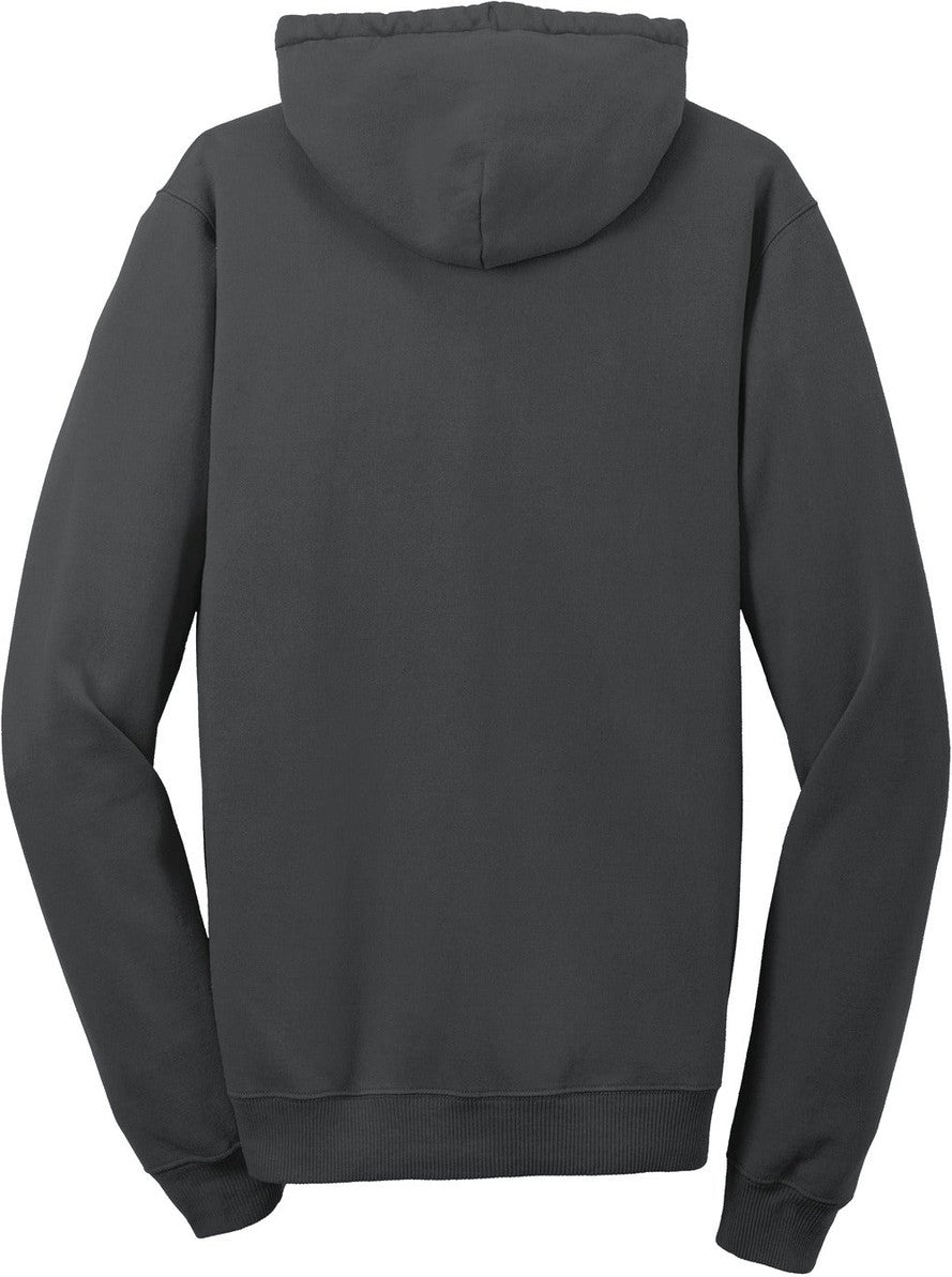 Rear View of Coal Port & Co Beach Wash Garment-Dyed Pullover Hooded Sweatshirt. PC098H