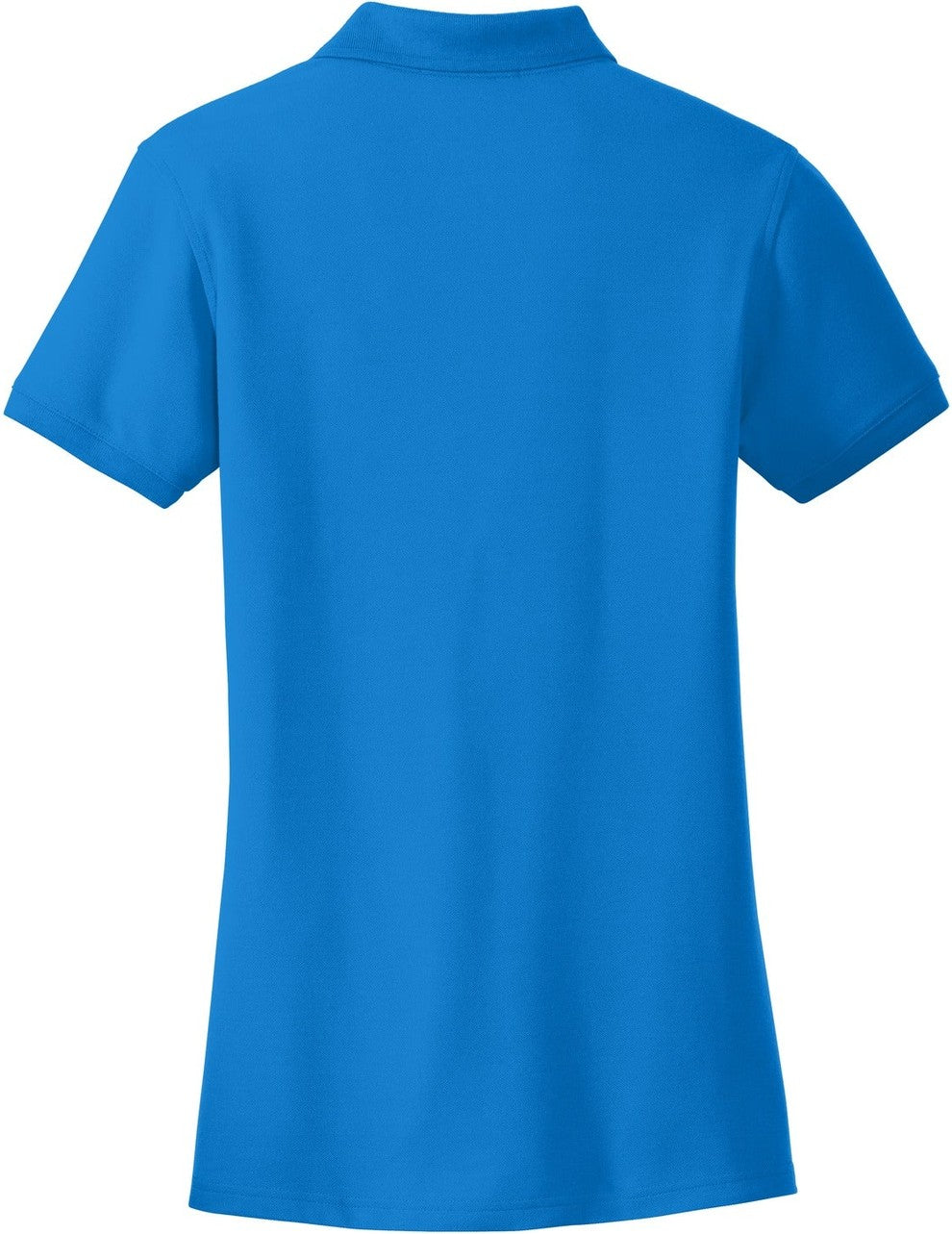 Front View of Coastal Blue Port Authority Women's Core Classic Pique Polo. L100