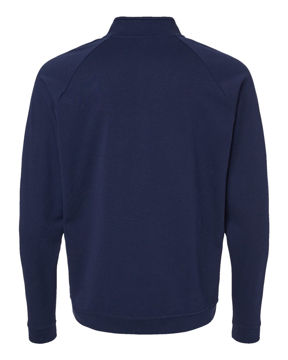 Front View of Collegiate Navy Club Quarter-Zip Pullover - A598