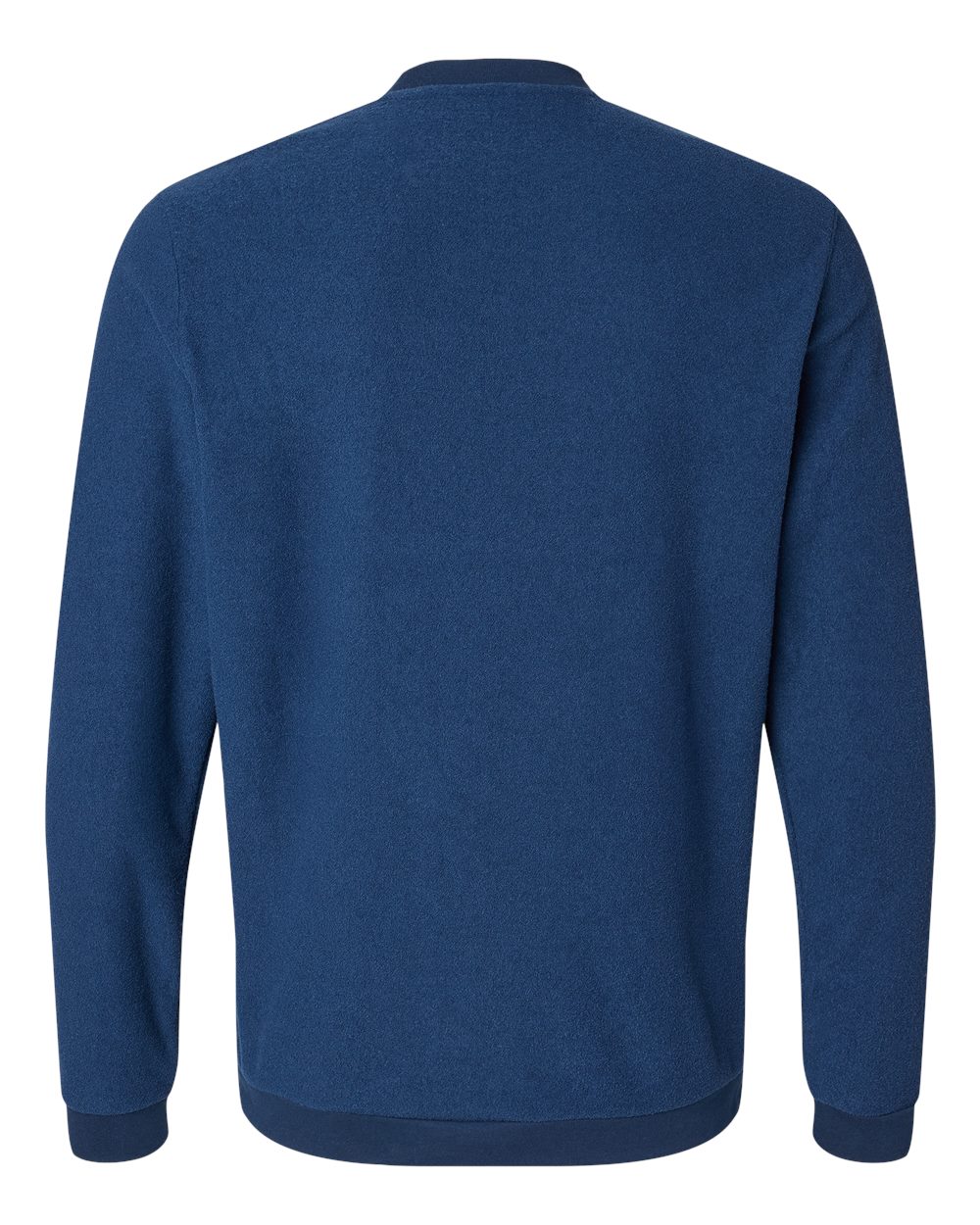 Front View of Collegiate Navy Crewneck Sweatshirt - A586