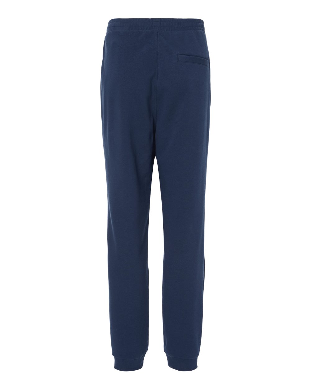 Front View of Collegiate Navy Fleece Joggers - A436