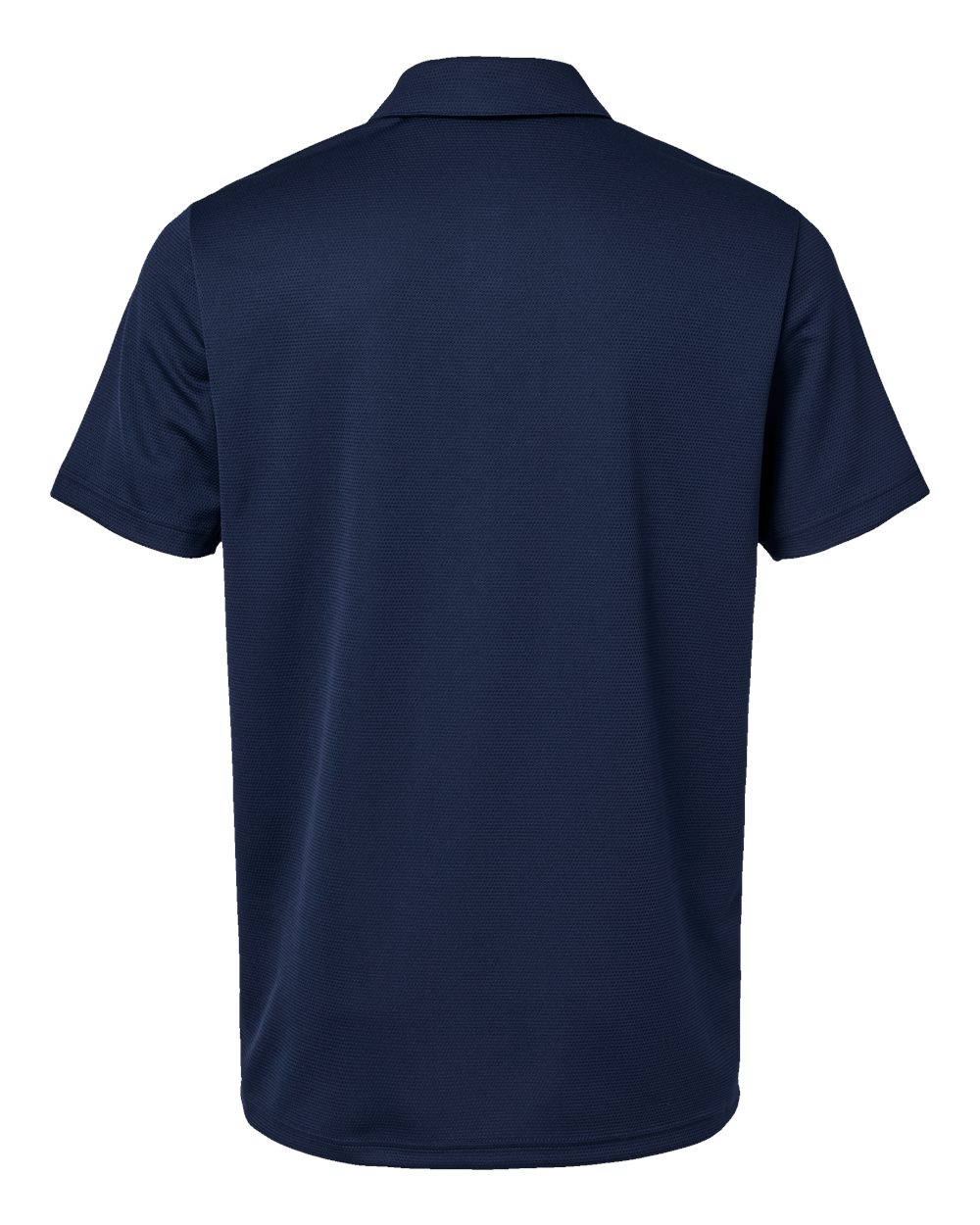 Front View of Collegiate Navy Micro Pique Polo - A580