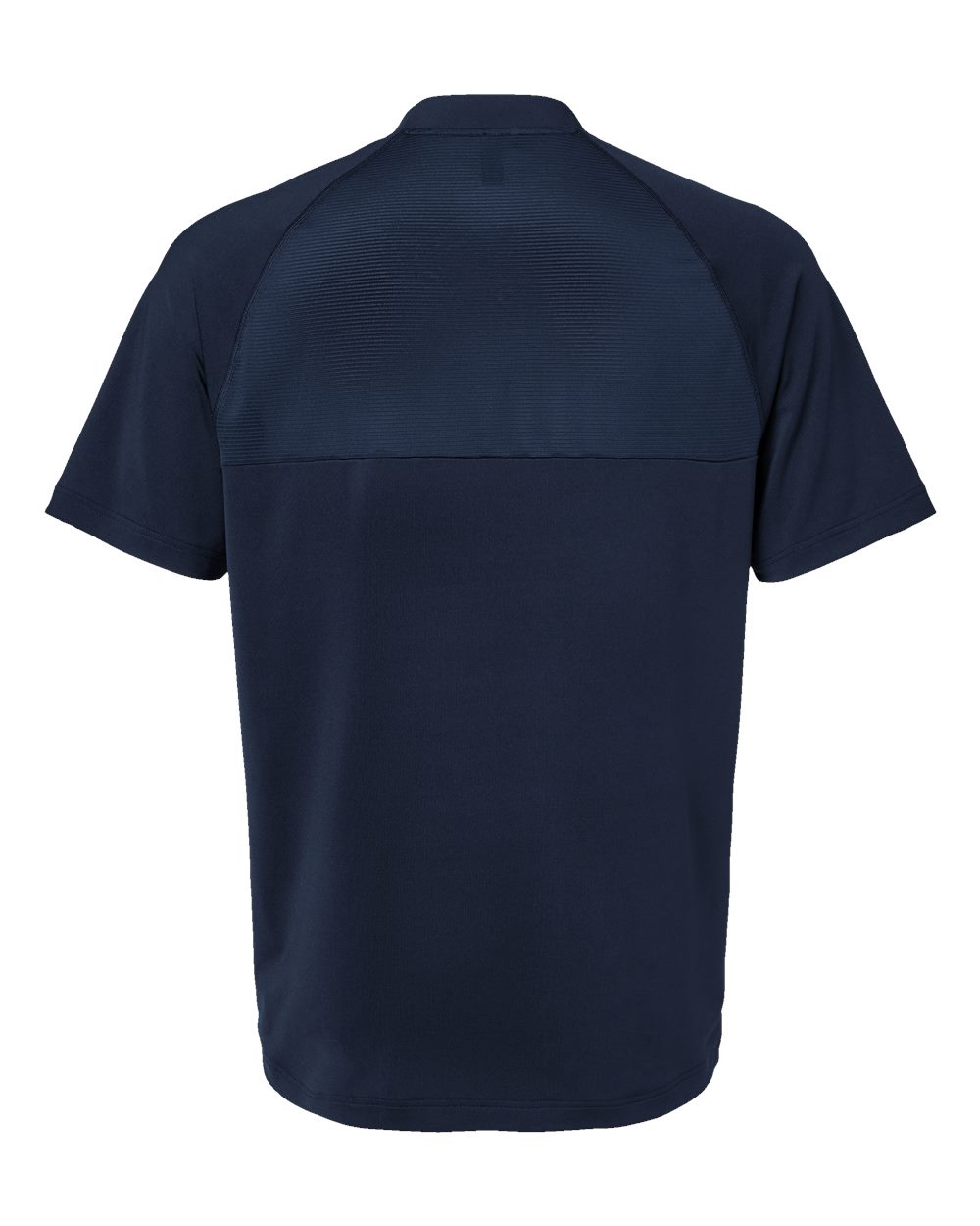 Front View of Collegiate Navy Sport Collar Polo - A584