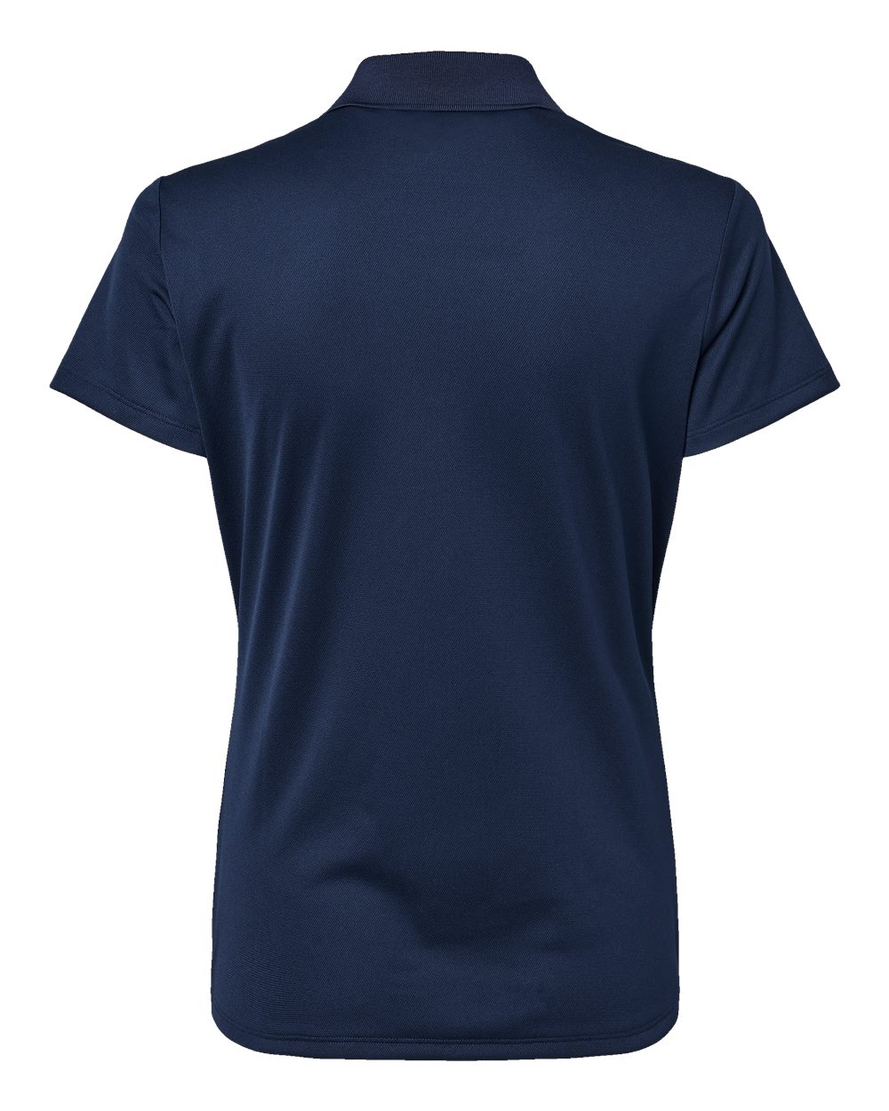 Front View of Collegiate Navy Women's Basic Sport Polo - A431