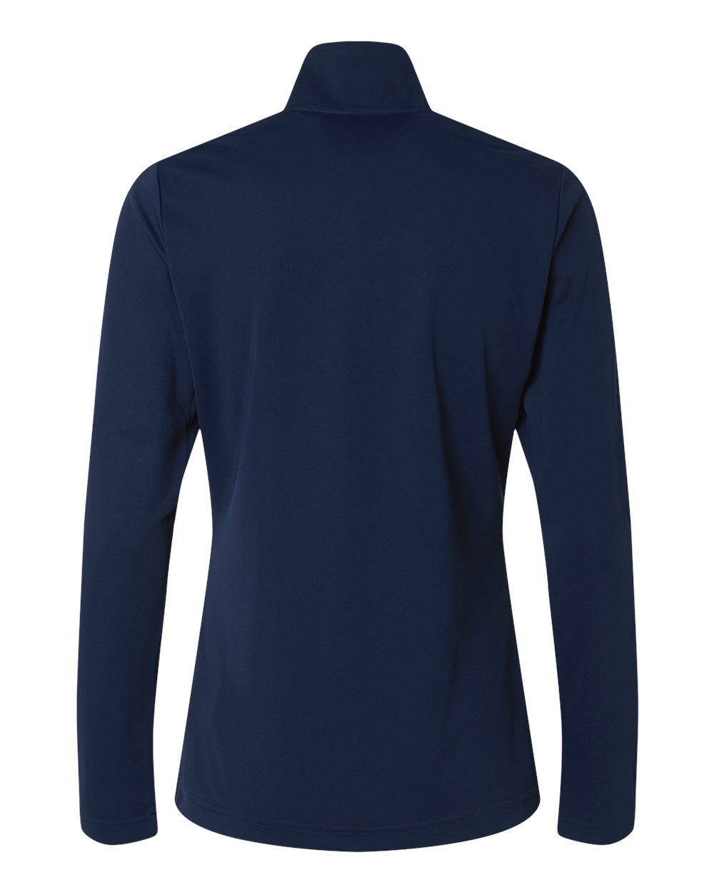Rear View of Collegiate Navy Women's Lightweight Quarter-Zip Pullover - A400 plain