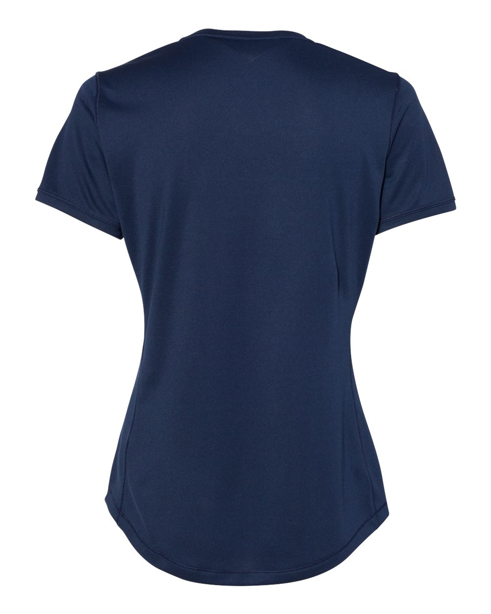 Front View of Collegiate Navy Women's Sport T-Shirt - A377