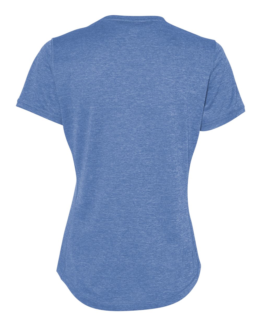 Front View of Collegiate Royal Heather Women's Sport T-Shirt - A377