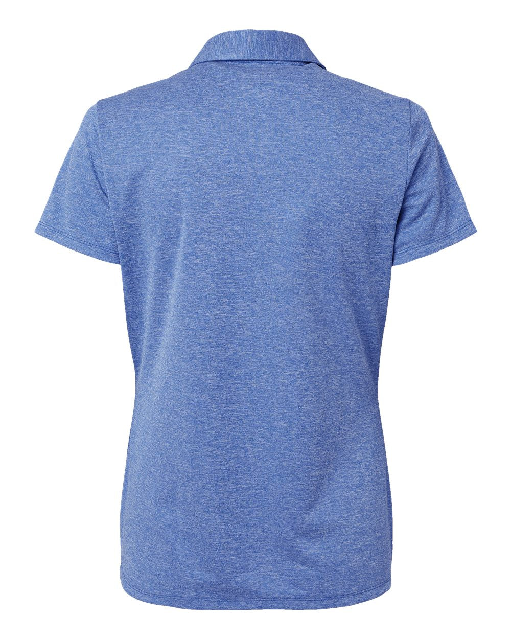 Front View of Collegiate Royal Melange Women's Heathered Polo - A583