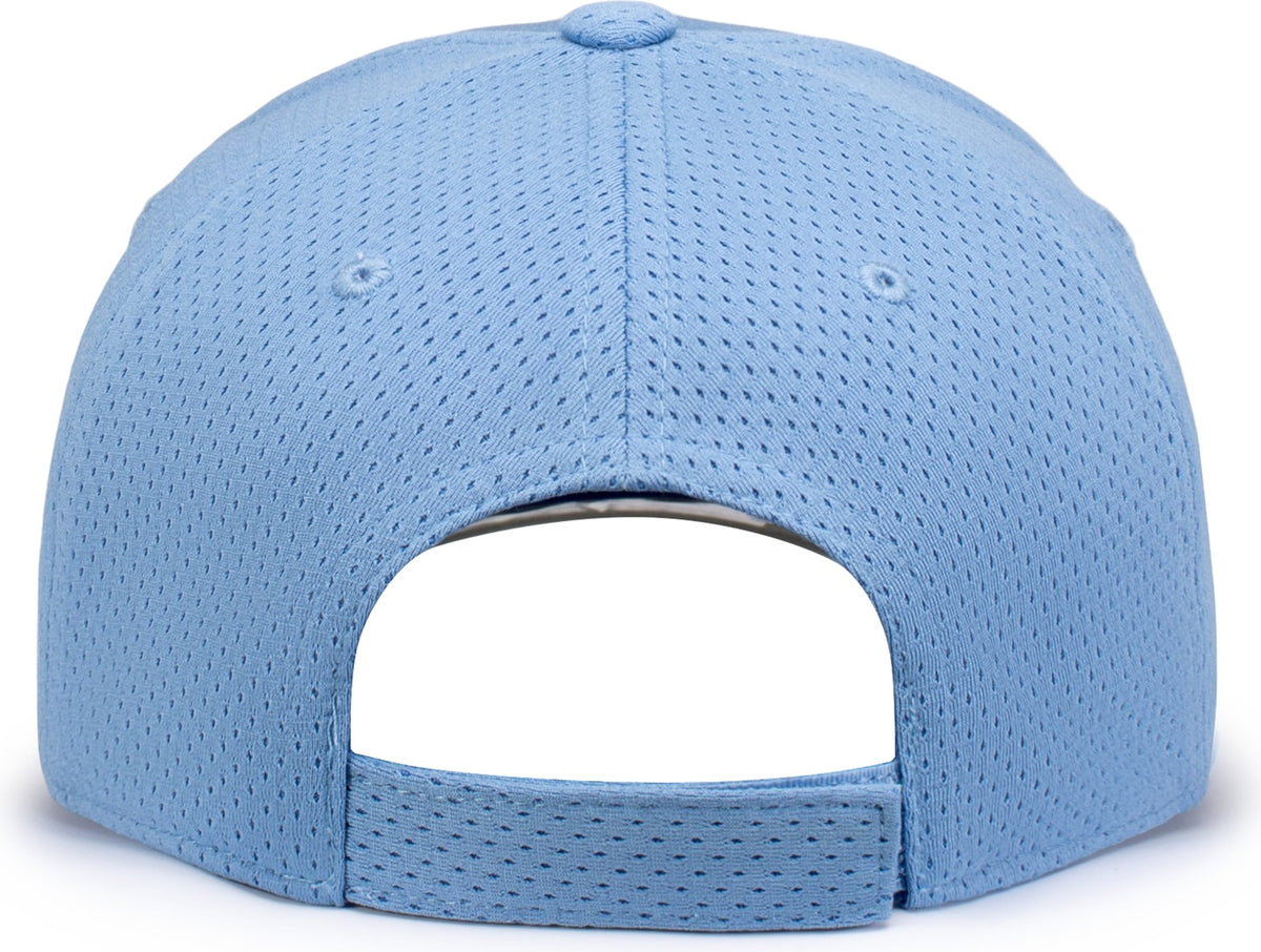 Rear View of COLUMBIA BLUE ATHLETIC MESH CAP