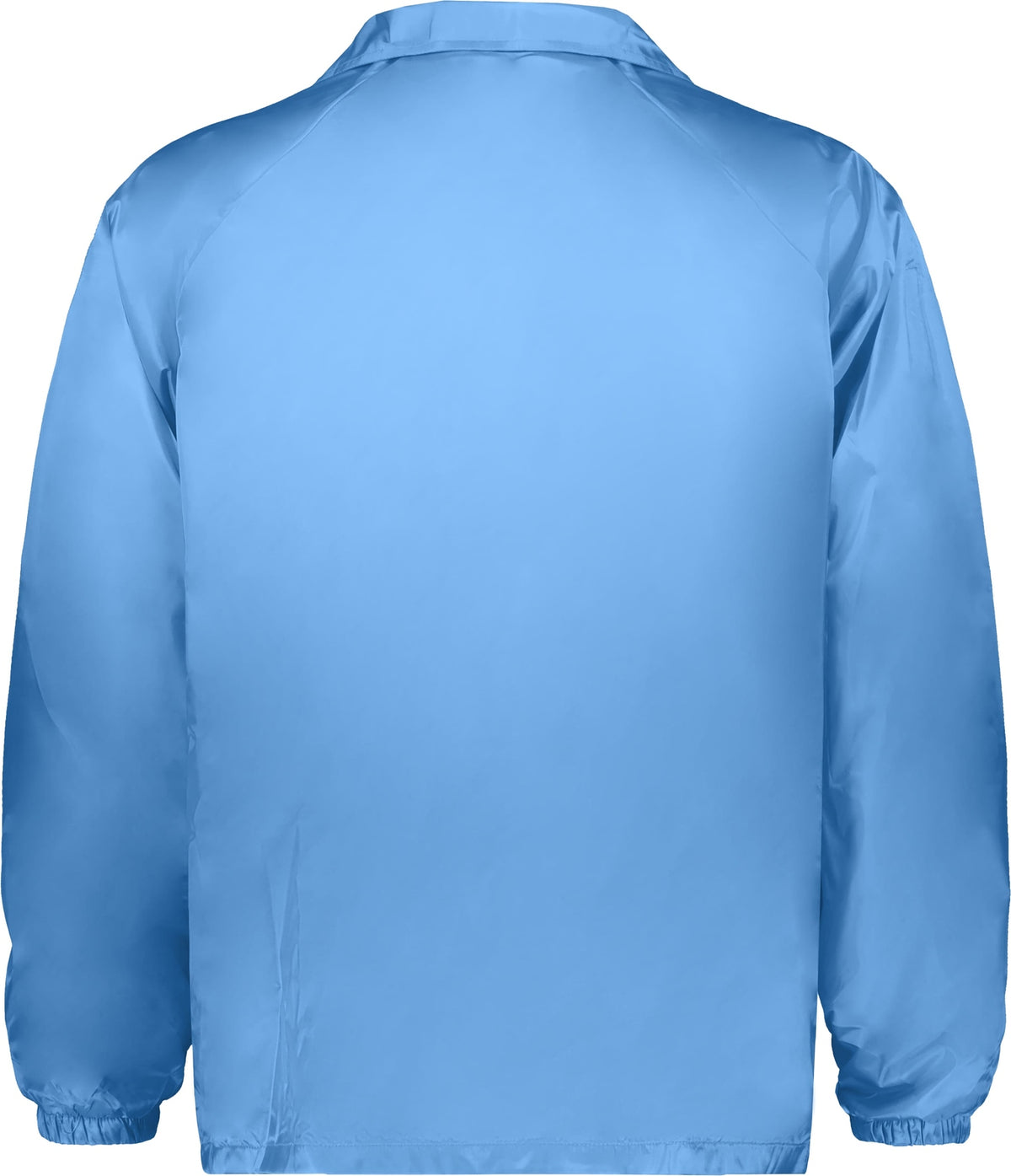 Rear View of COLUMBIA BLUE NYLON COACH S JACKET/LINED