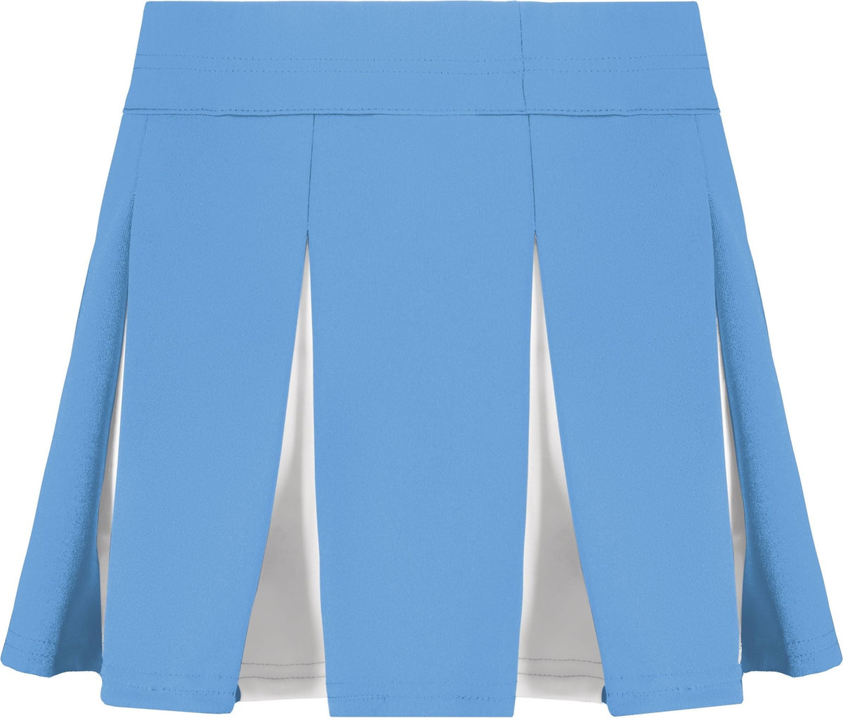 Rear View of COLUMBIA BLUE/WHITE GIRLS LIBERTY SKIRT