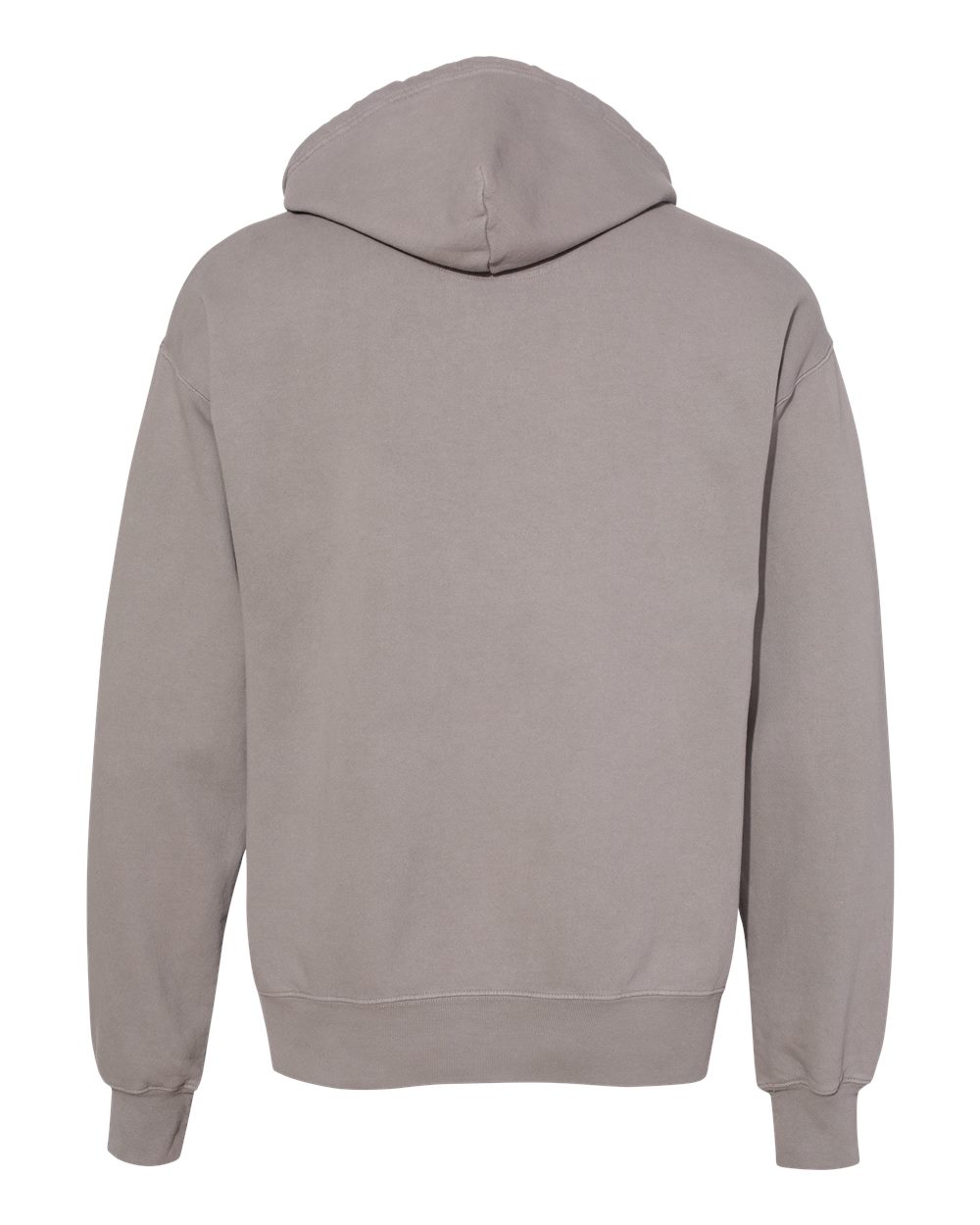 Front View of Concrete Garment-Dyed Hooded Sweatshirt - CD450