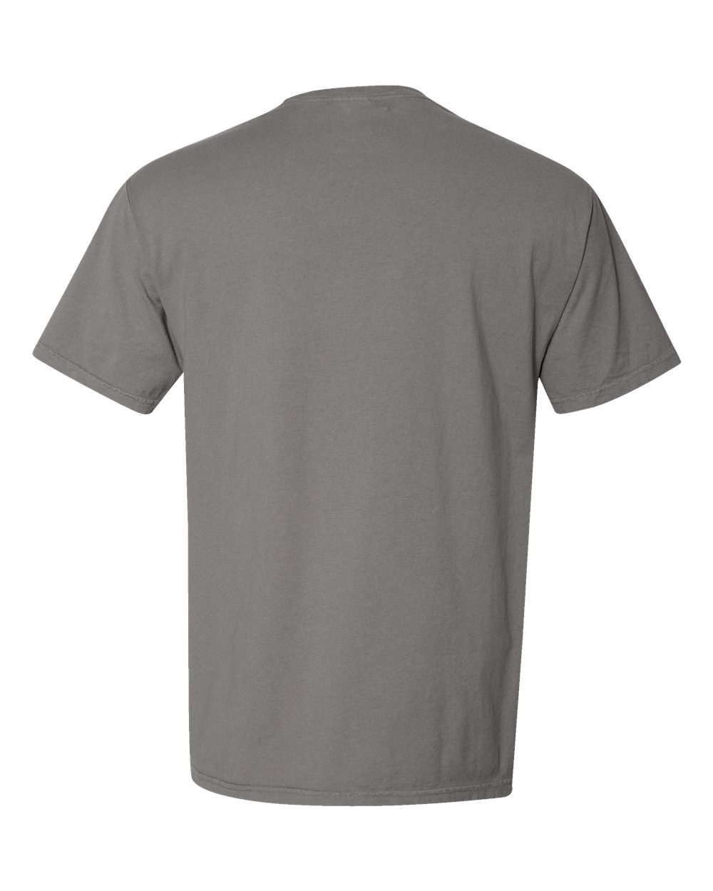 Front View of Concrete Grey Garment-Dyed Pocket T-Shirt - GDH150