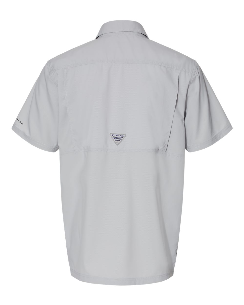 Rear View of Cool Grey PFG Slack Tide™ Camp Shirt - 212484
