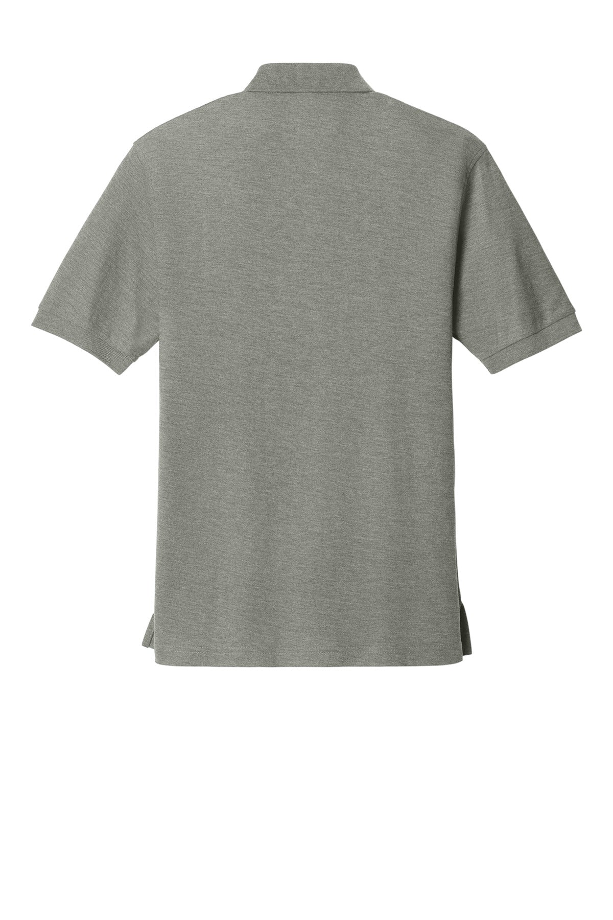 Front View of Cool Grey Port Authority Extended Size Silk Touch Polo K500ES