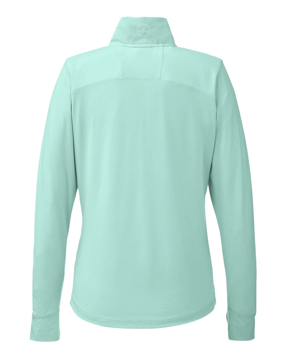 Front View of Cool Mint Women's Saltwater Quarter-Zip Pullover - N17925