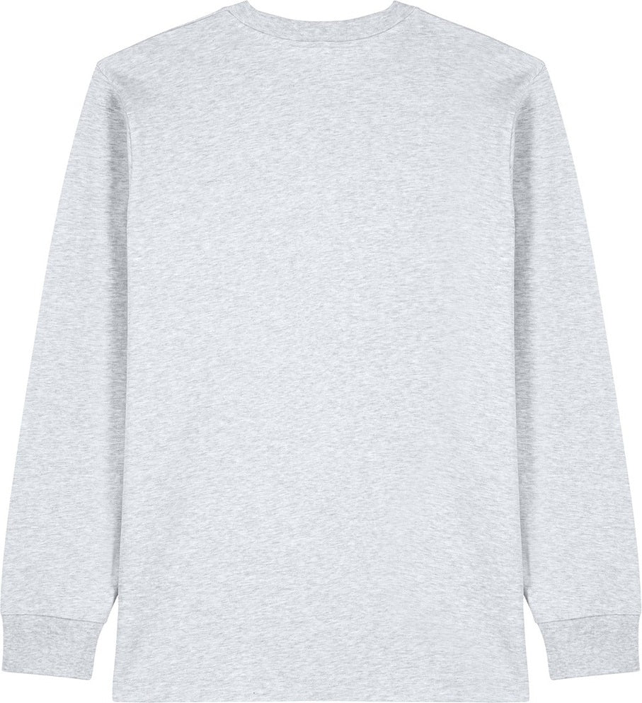 Front View of CoolHtrGry Stanley/Stella Unisex Freestyler Heavyweight Long Sleeve Tee SXU023
