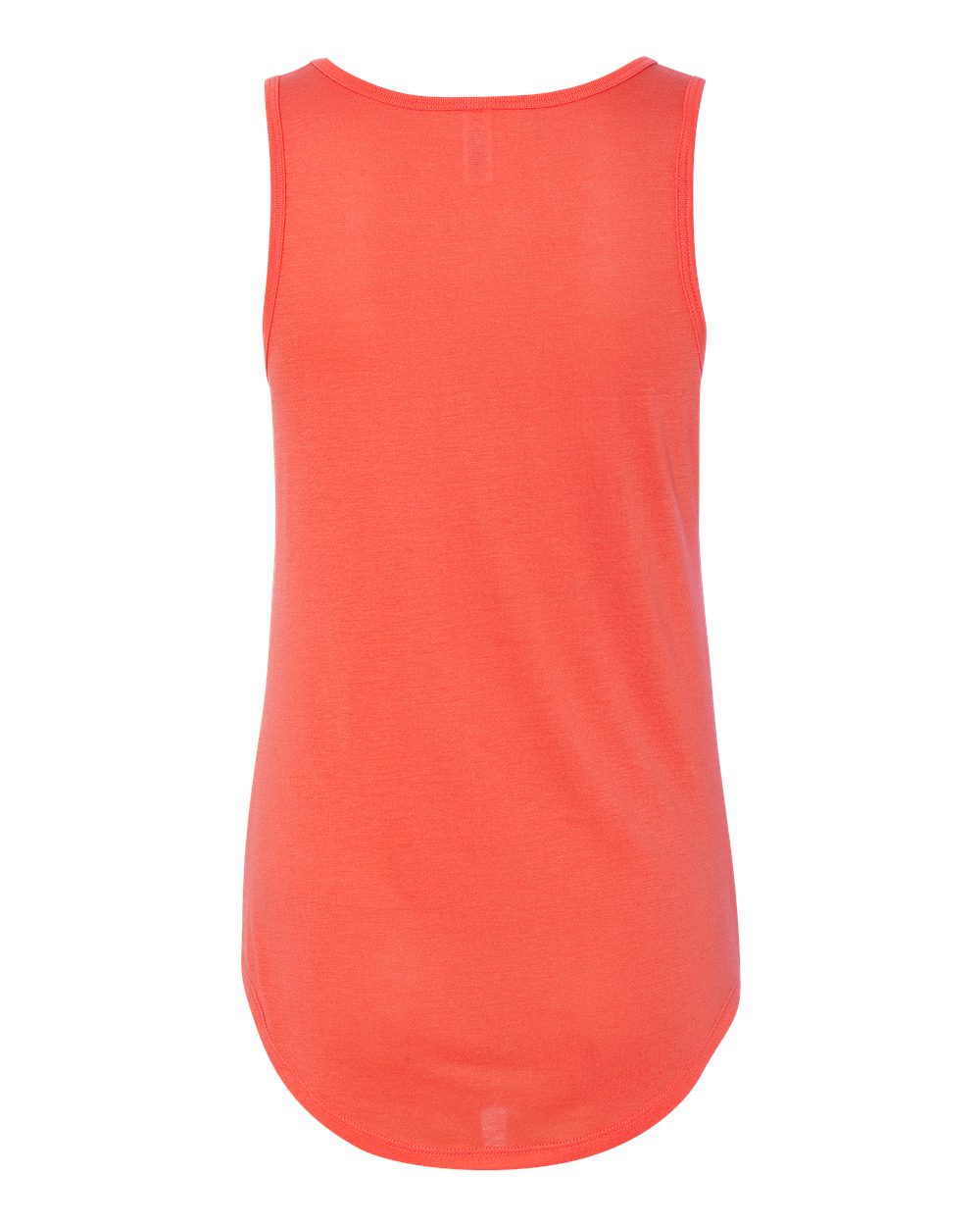 Rear View of Coral Women&#39;s Flowy V-Neck Tank - 8805