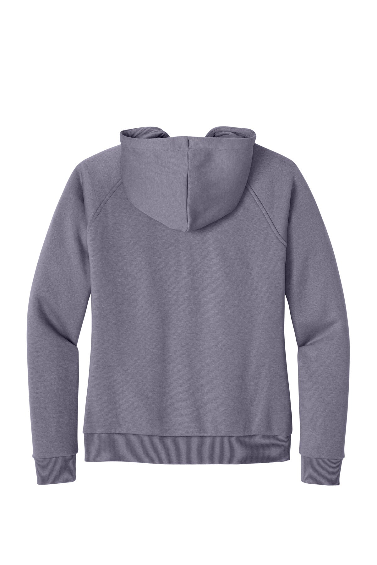 Front View of CosmicPrpl Allmade Women's Organic CVC Fleece Full-Zip Hoodie AL5003