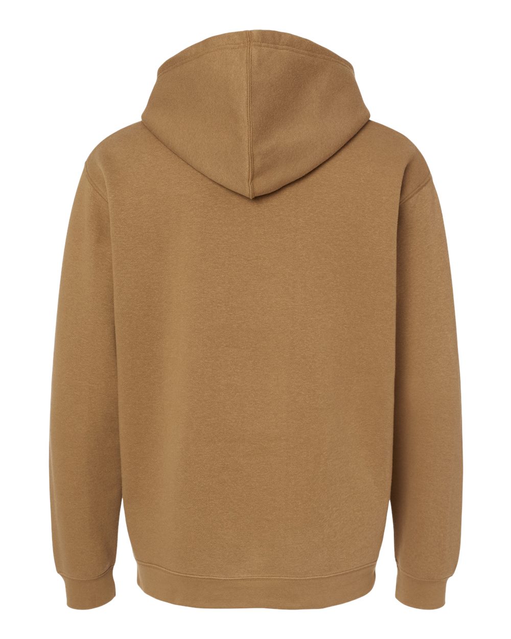 Front View of Coyote Brown Elevated Fleece Basic Hoodie - 6926
