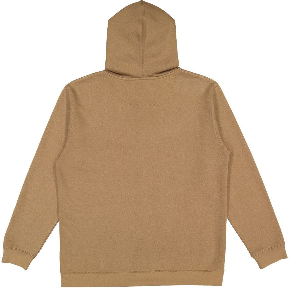 Front View of Coyote Brown Full-Zip Fleece Hoodie - 6927