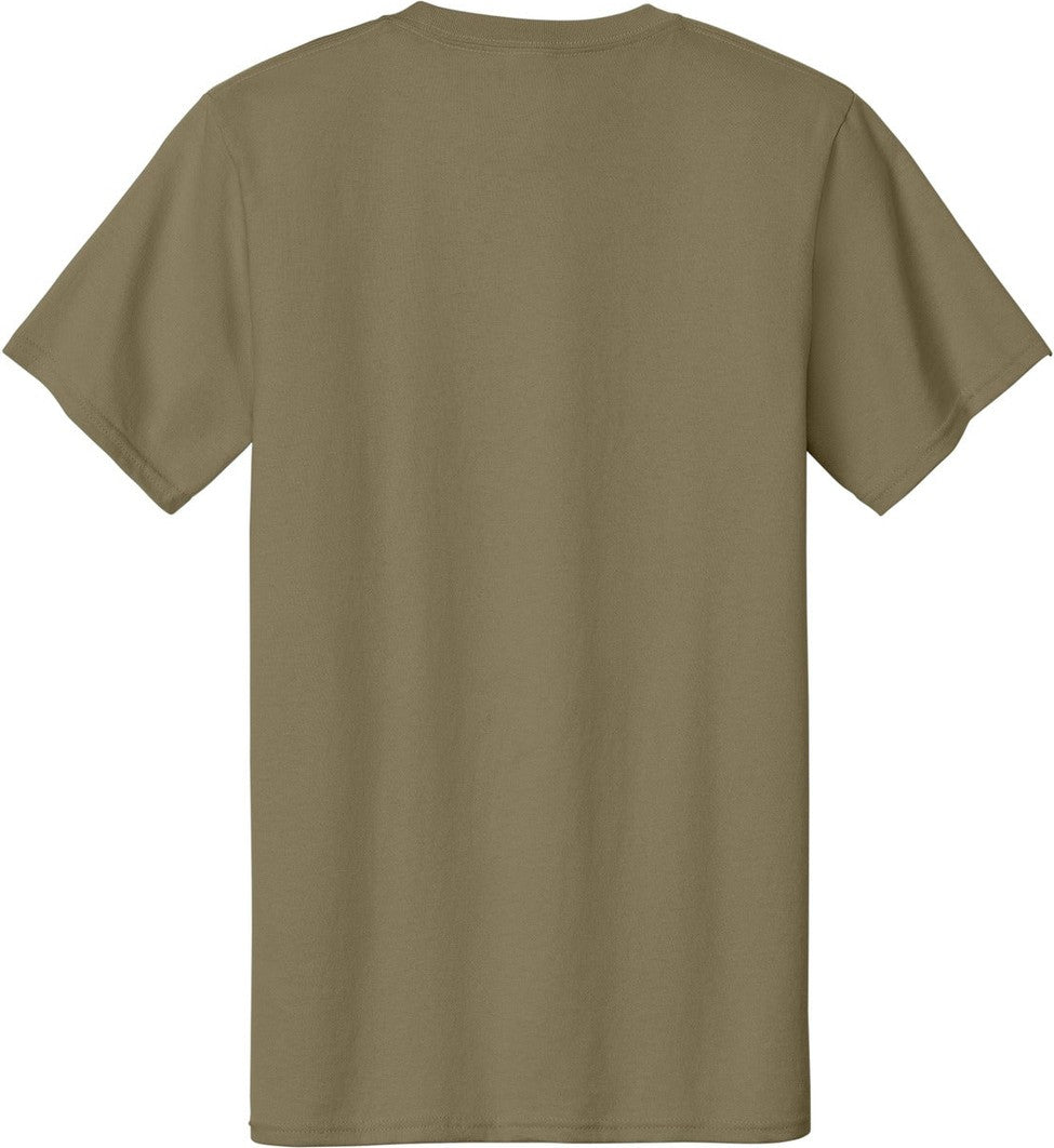 Rear View of CoyoteBrn Port & Co Essential Tee. PC61