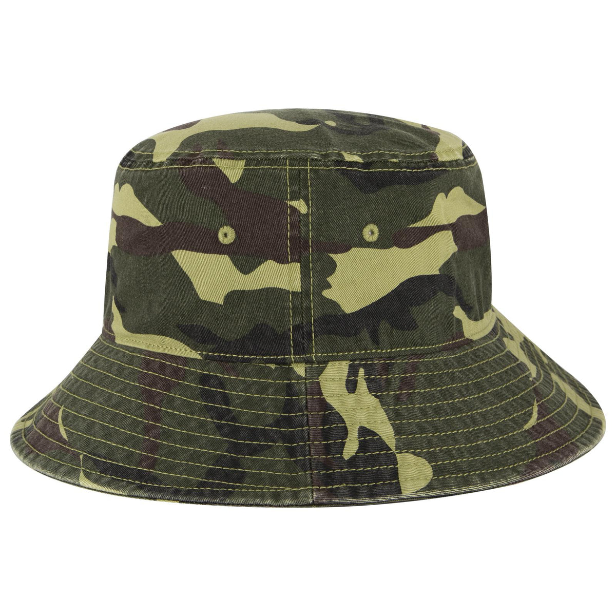 Rear View of CP001 - Camo 001 OTTO CAP Bucket Hat