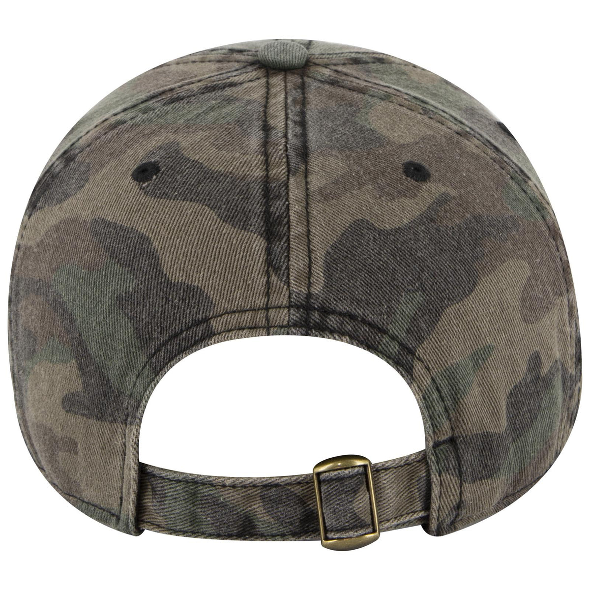 Rear View of CP004 - Camo 004 OTTO CAP 6 Panel Low Profile Baseball Cap