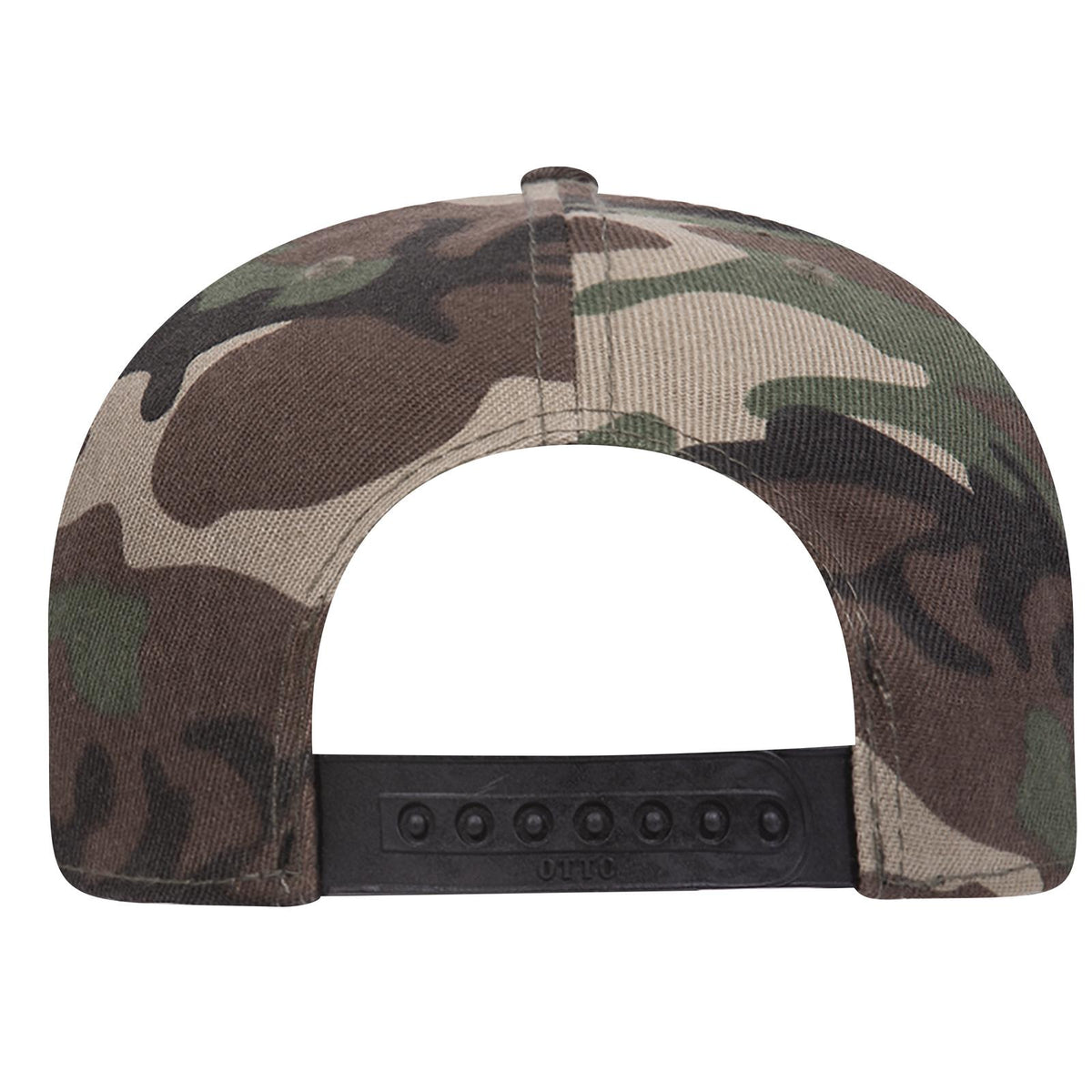 Rear View of CP008 - Camo 008 OTTO CAP "OTTO SNAP" 6 Panel Pro Style Snapback Hat