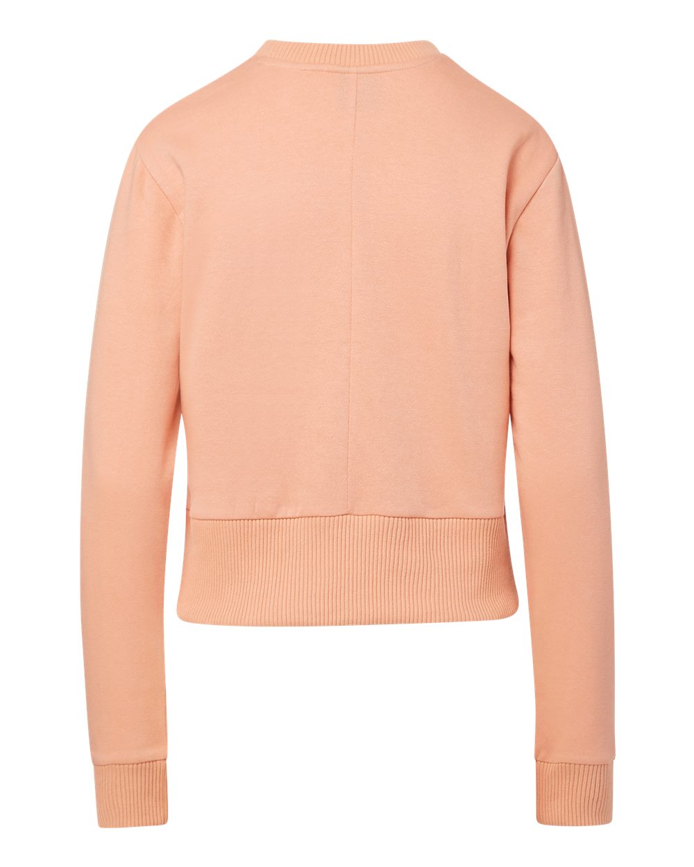Front View of Creamsicle Women's Romi Cloud Fleece Crop Crewneck Sweatshirt - W22106