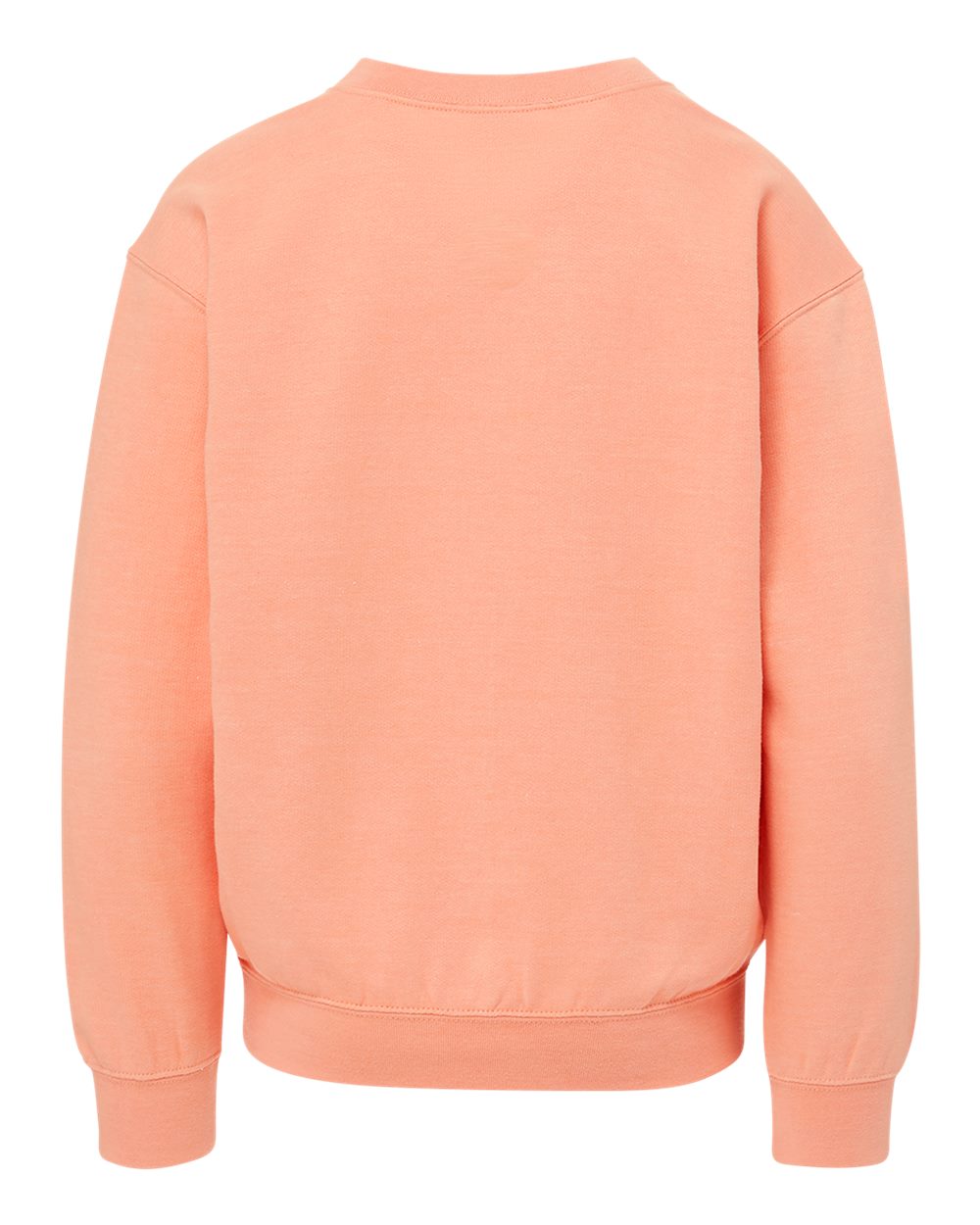 Rear View of Creamsicle Youth Buddy Crewneck Sweatshirt - 23154Y