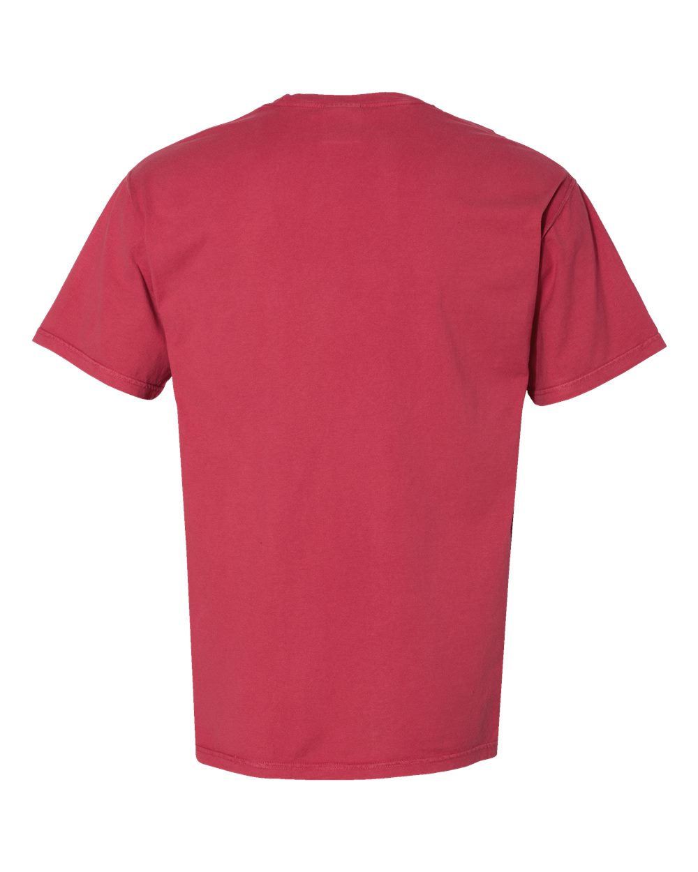Front View of Crimson Fall Garment-Dyed Pocket T-Shirt - GDH150