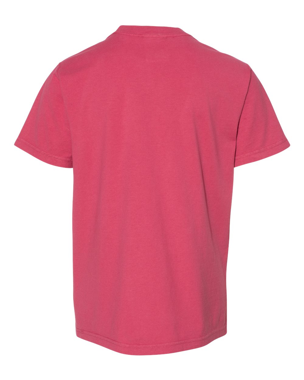 Front View of Crimson Fall Garment-Dyed Youth T-Shirt - GDH175