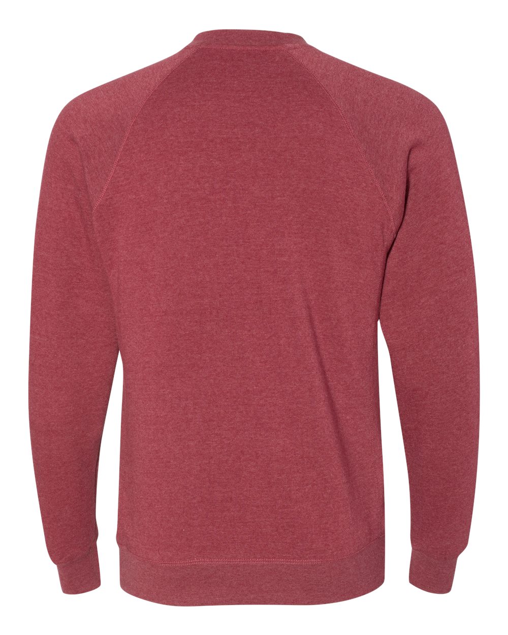 Front View of Crimson Special Blend Crewneck Raglan Sweatshirt - PRM30SBC