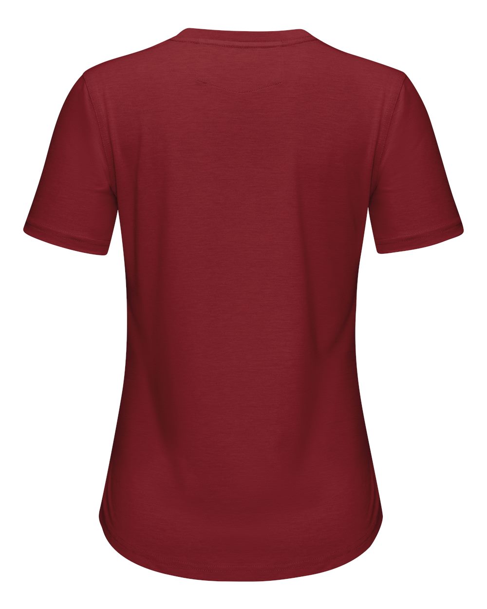 Front View of Crimson Women's Cooling T-Shirt - TKW1