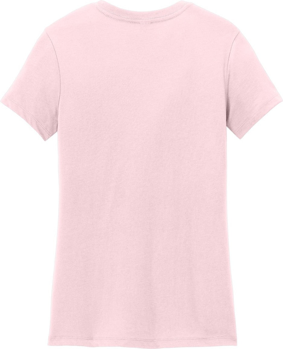 Rear View of CrnationPk District Women's Perfect Weight Tee. DM104L