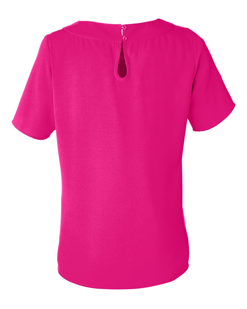 Front View of Crown Raspberry Women's Perfect Fit™ Boat Neck Blouse - DP613W