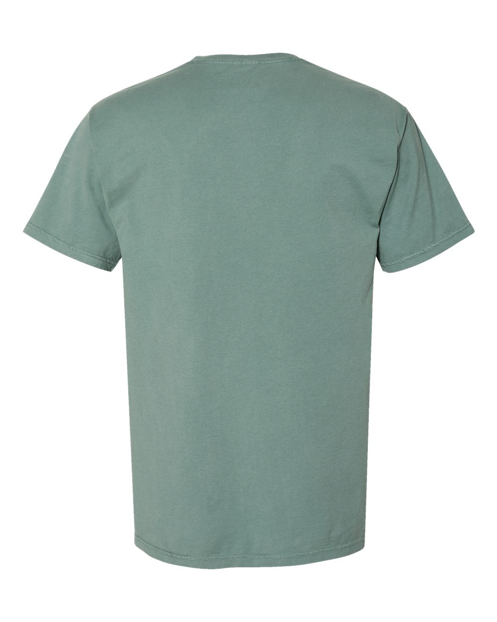 Front View of Cypress Green Garment-Dyed Pocket T-Shirt - GDH150