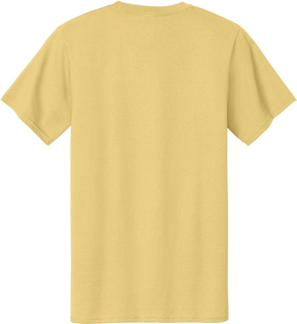 Front View of Daffodil Ylw Port & Co Tall Essential Tee. PC61T