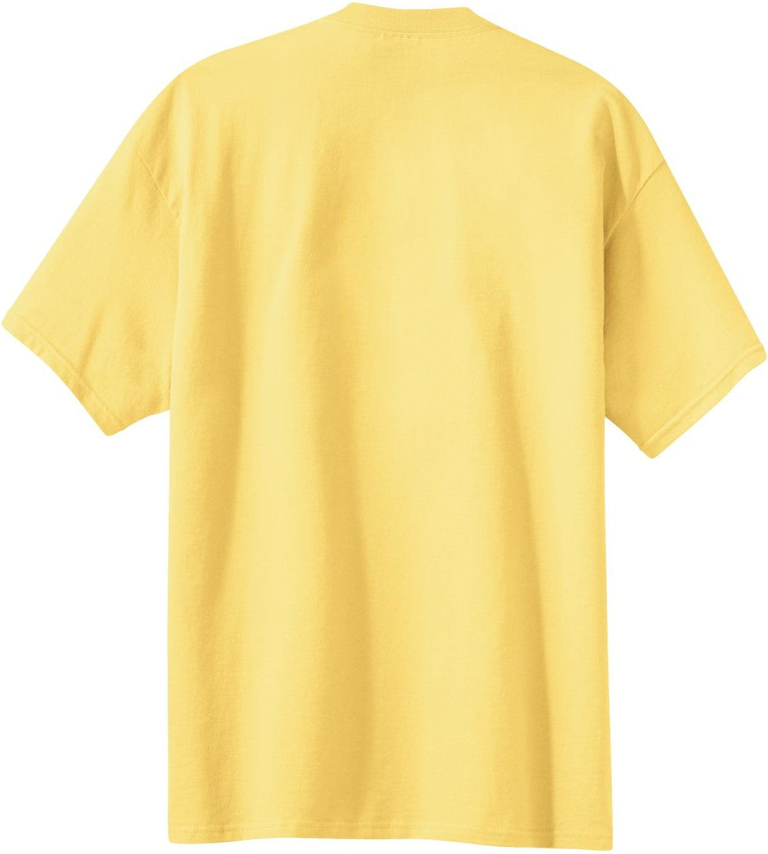 Rear View of Dafodil Yellow Port & Co Essential Tee. PC61