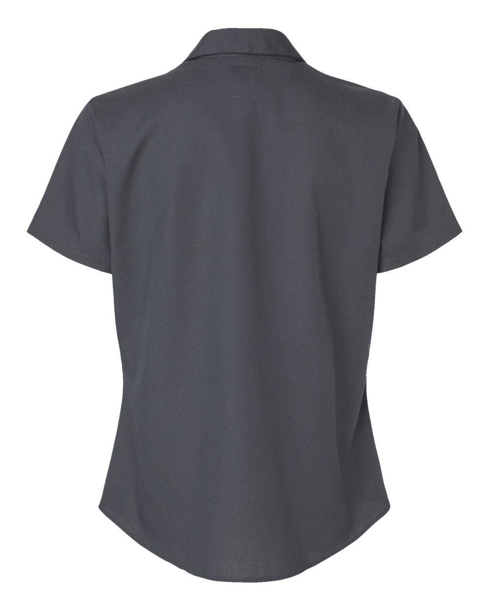 Front View of Dark Charcoal Women's Industrial Short Sleeve Work Shirt - 5350