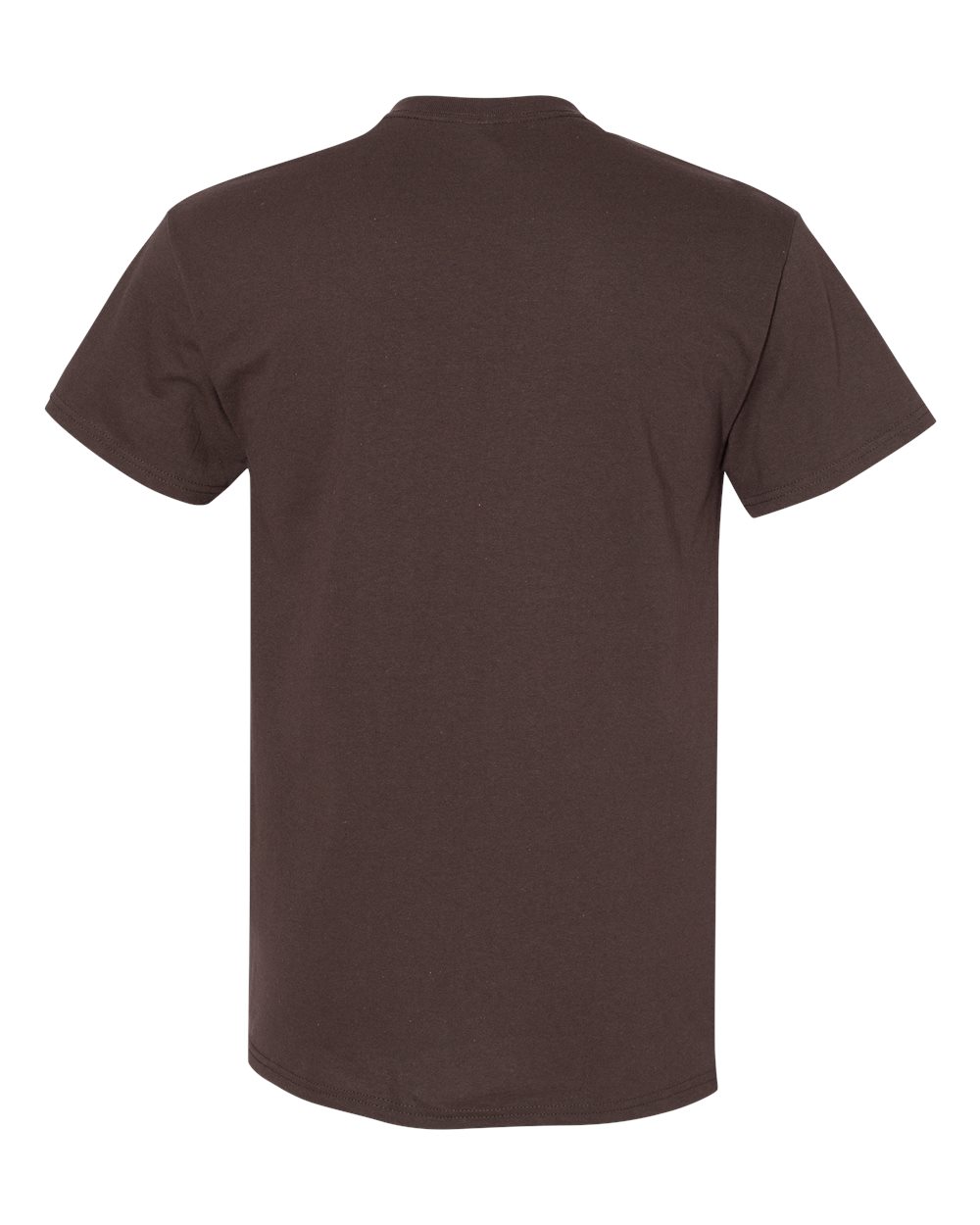 Front View of Dark Chocolate Heavy Cotton™ T-Shirt - 5000