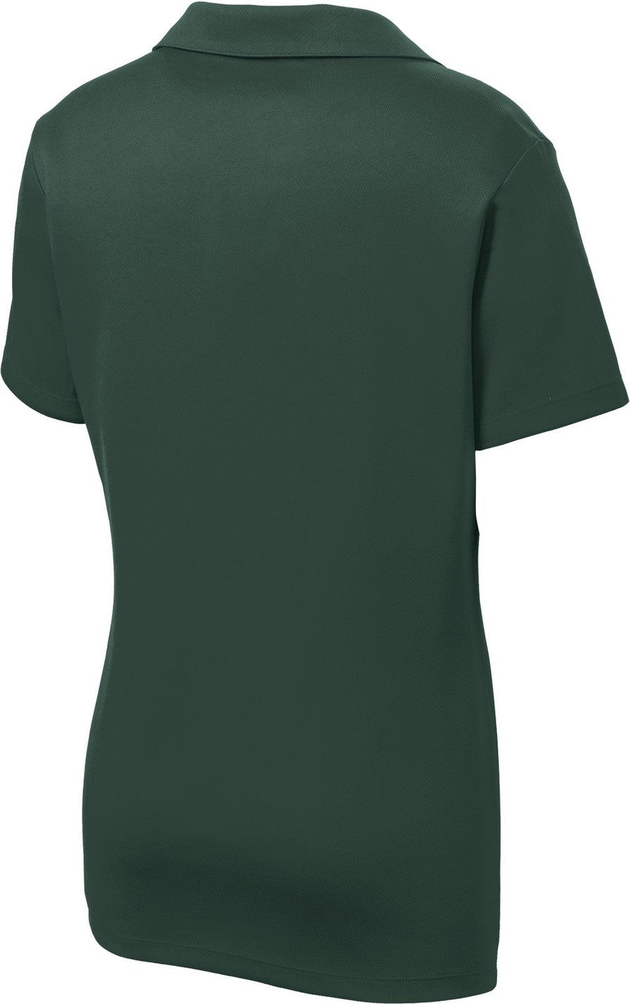 Rear View of Dark Forest Gn Sport-Tek Women's PosiCharge RacerMesh Polo. LST640