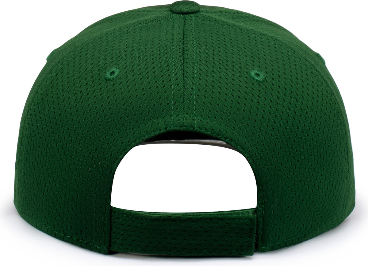 Rear View of DARK GREEN ATHLETIC MESH CAP