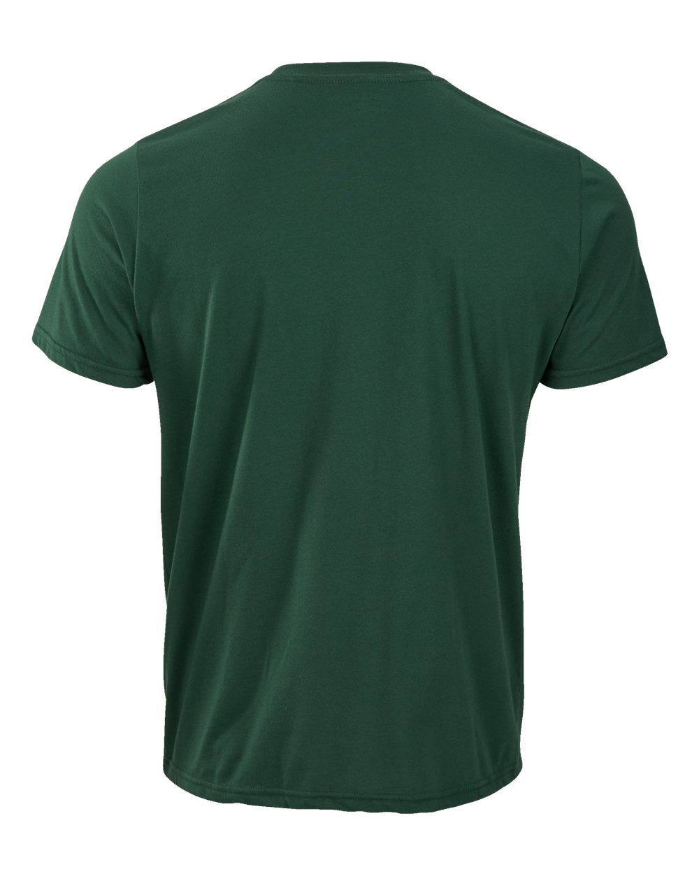 Front View of Dark Green Basic Crew T-Shirt - BM2103