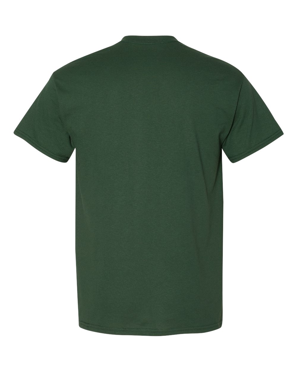 Front View of Dark Green DryBlend® T-Shirt - 8000