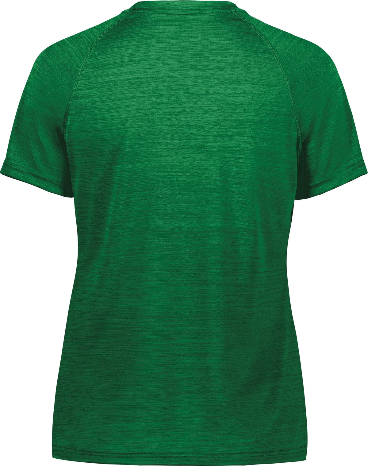 Rear View of DARK GREEN HEATHER LDS ALL-PRO TEE