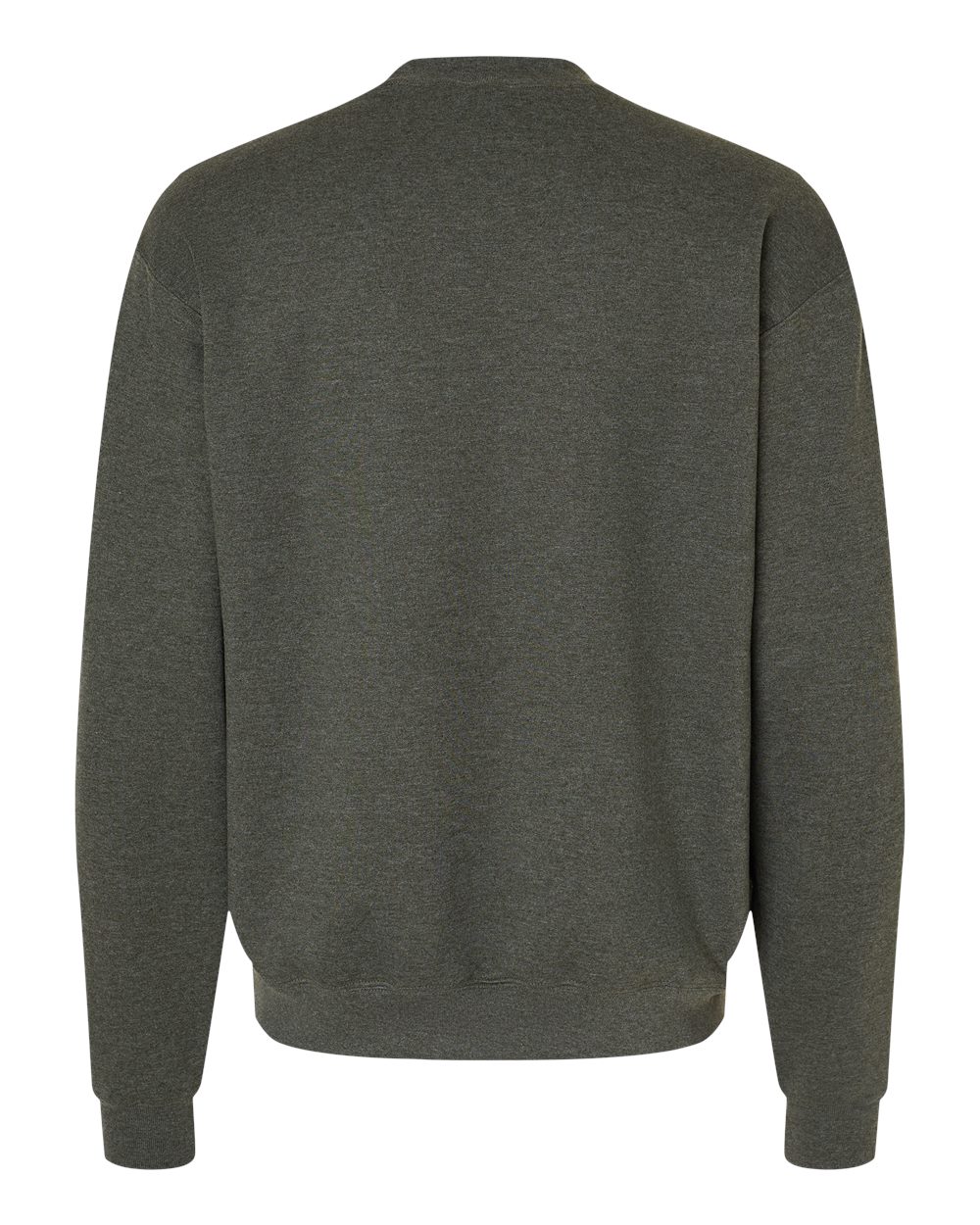 Front View of Dark Green Heather Powerblend® Crewneck Sweatshirt - S600