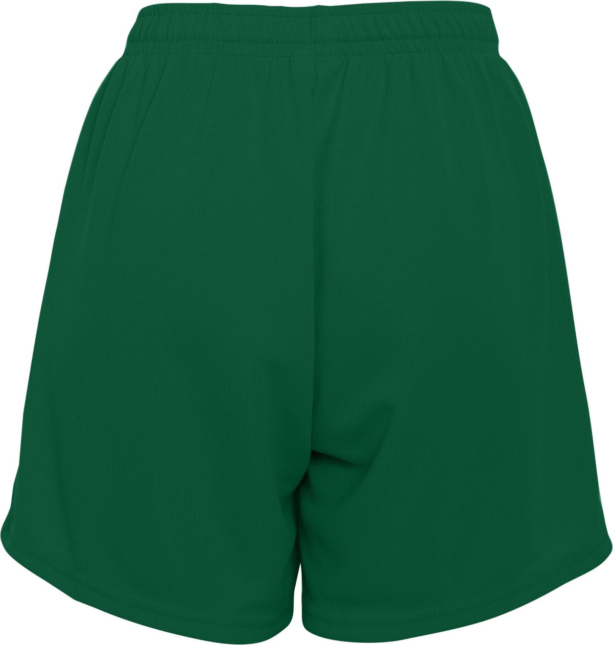 Rear View of DARK GREEN LADIES WICKING MESH SHORT